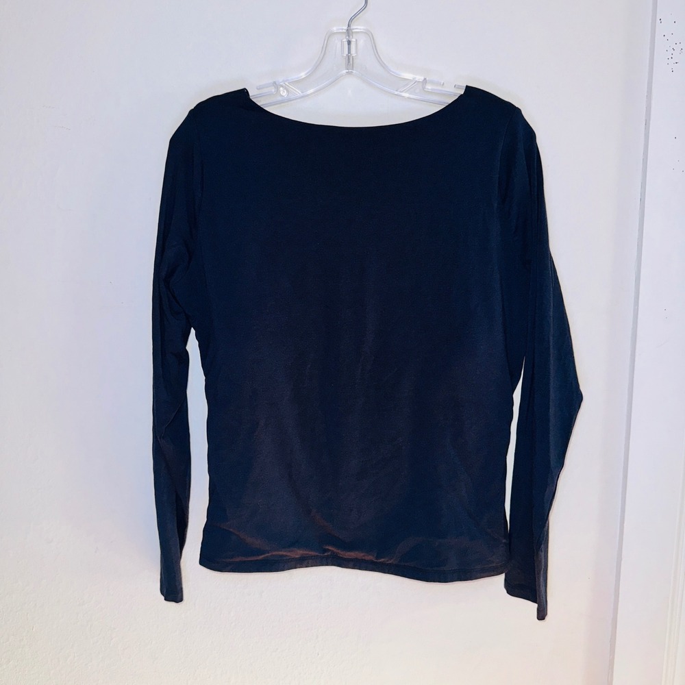 Abercrombie & Fitch Bra-Free Collection Cowl Back Top Black XL 139L1988